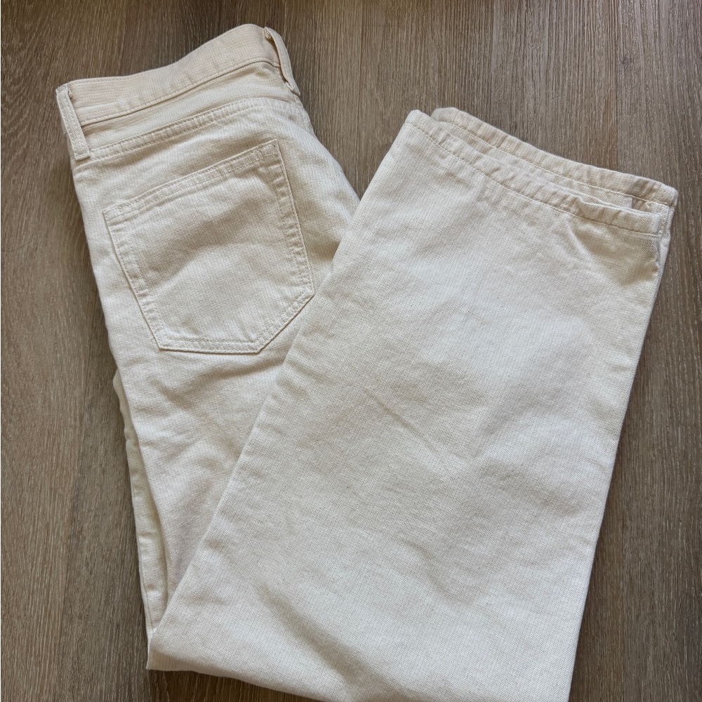COS Off-White Rider Denim Pants